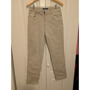 Bill Blass Stretch Waist Tan Denim Jeans Women's Size 8 Cotton
